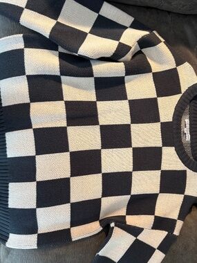 Checked sweater